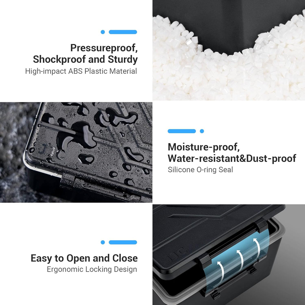 JJC 20 14 AA AAA Battery Case Holder for Double A Battery and Triple A Battery with Removable Battery Tester