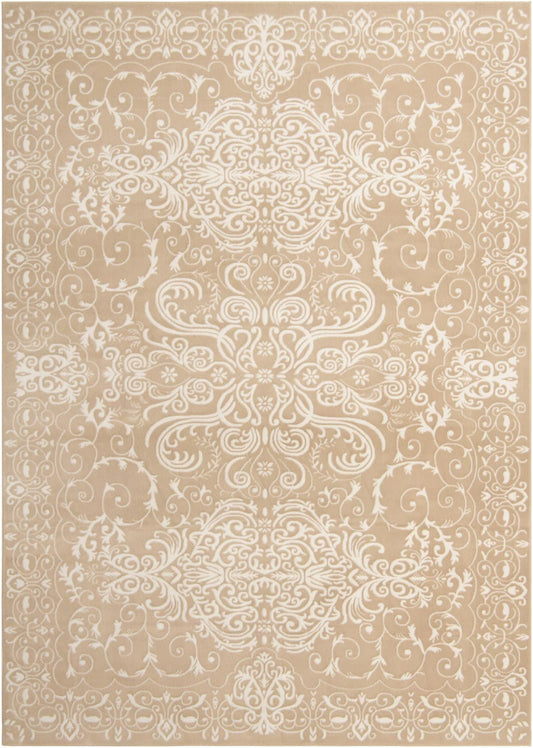 Unique Loom Rushmore Collection Area Rug - Adams (10' x 14' 1" Rectangle, Beige/ Ivory)
