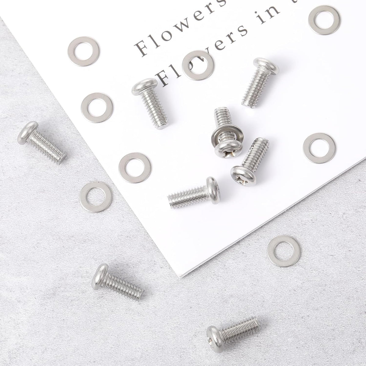 Xinjoduz 10 M4 10mm 10 Pcs Monitor Mount Screws, Screws for Mounting On Monitors, X with Washers Computer Mounting