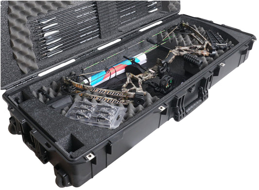 Case Club Parallel Limb Compound Bow Case Gen2. Pre-Cut, Wheeled, Waterproof, Lockable.