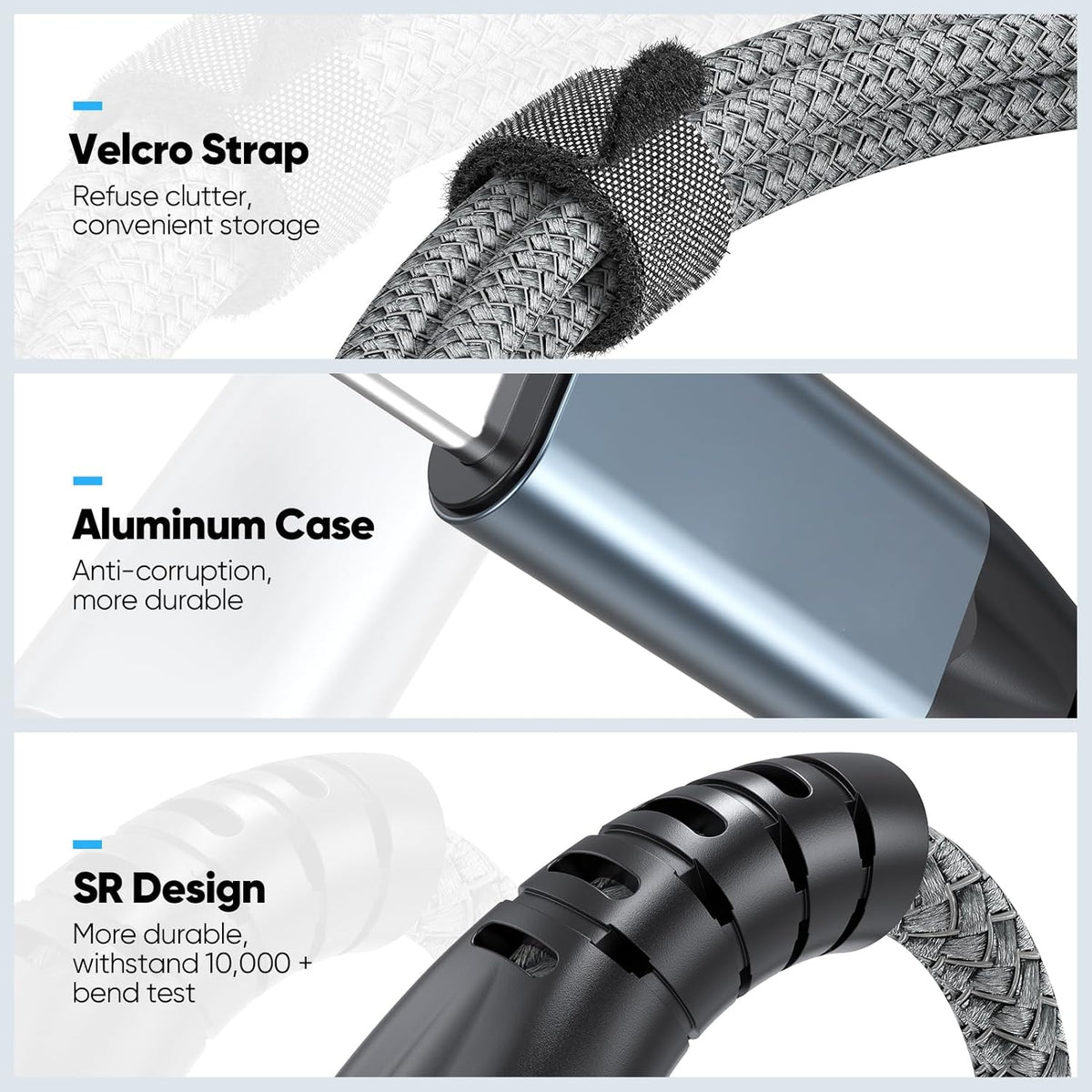 20ft 3.2 2 10Gbps 240W 4K@60Hz USB C to USB C Cable Long, USB C Gen High Speed Data Transfer & Charging & Type C