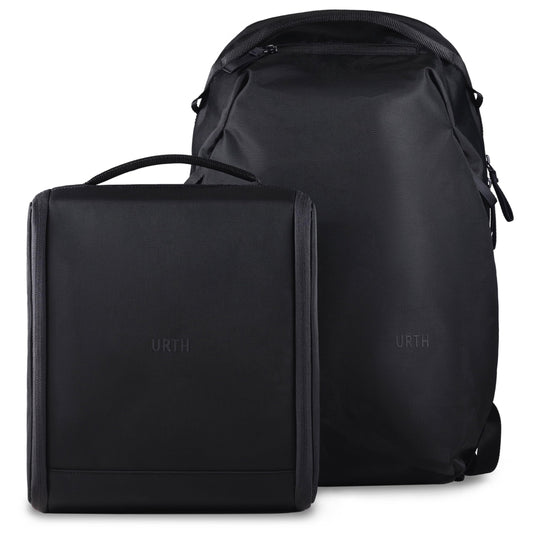 Urth Norite 24L Modular Camera Backpack – for DSLR, Lens, 15/16” Laptop, Weatherproof + Recycled (Black)