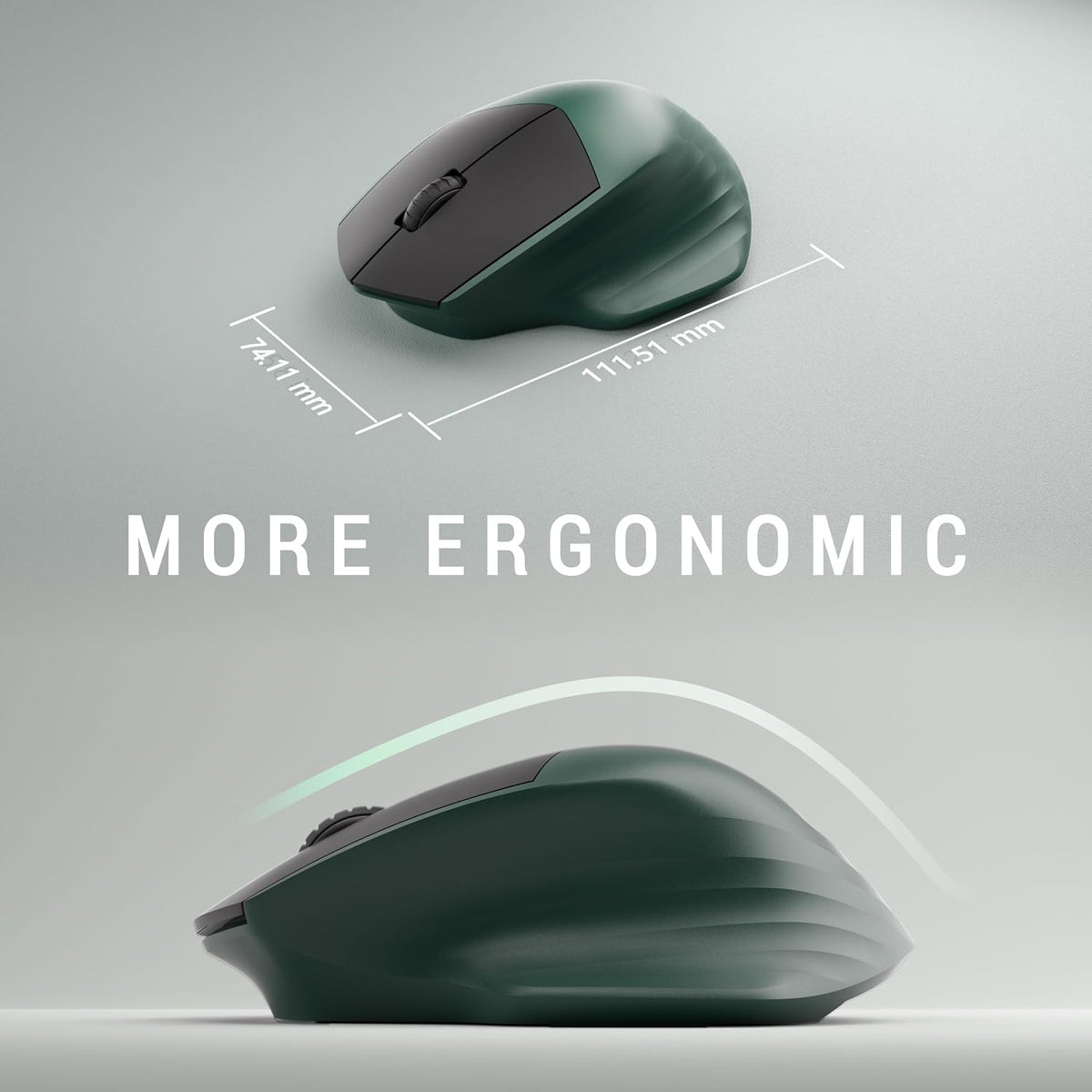 MPTOG Chipset, Ergonomic Keyboard and Mouse Combo with Wrist Rest, BK Full-Size Colorful Office Keyboard and Mouse