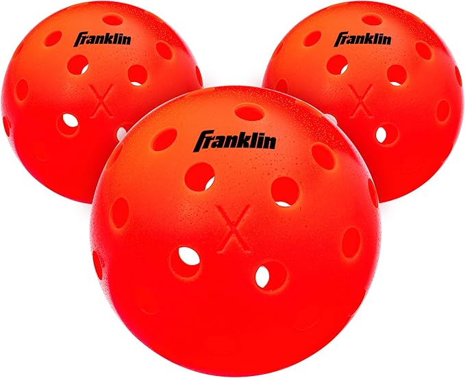 Franklin Sports X-40 Outdoor Pickleballs - Official Ball of USA Pickleball, APP Tour + US Open - Regulation Size