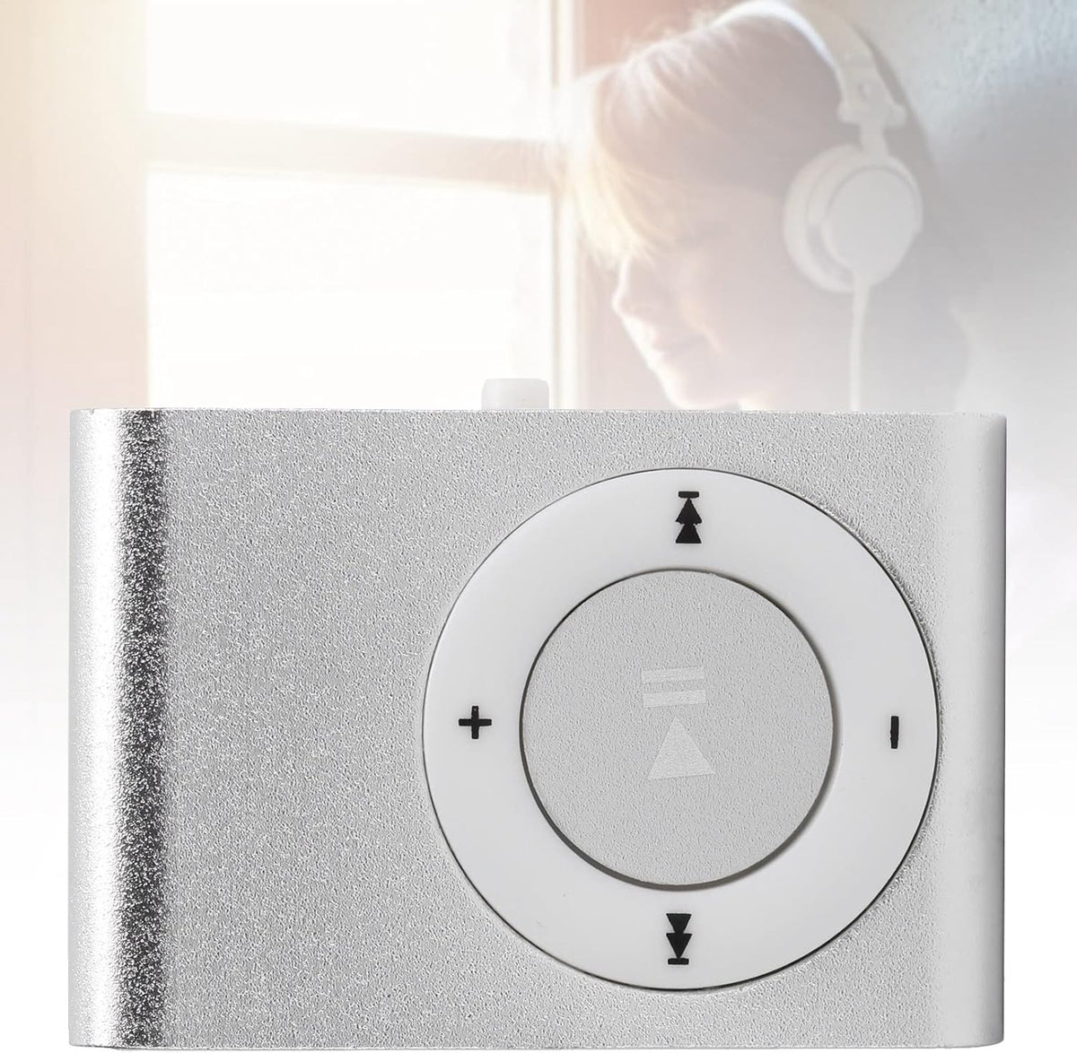 SUNGOOYUE MP3 Set, 2pcs MP3 Music Player Portable Aluminum Alloy Digital Music Media Player Mini Back Clip Player