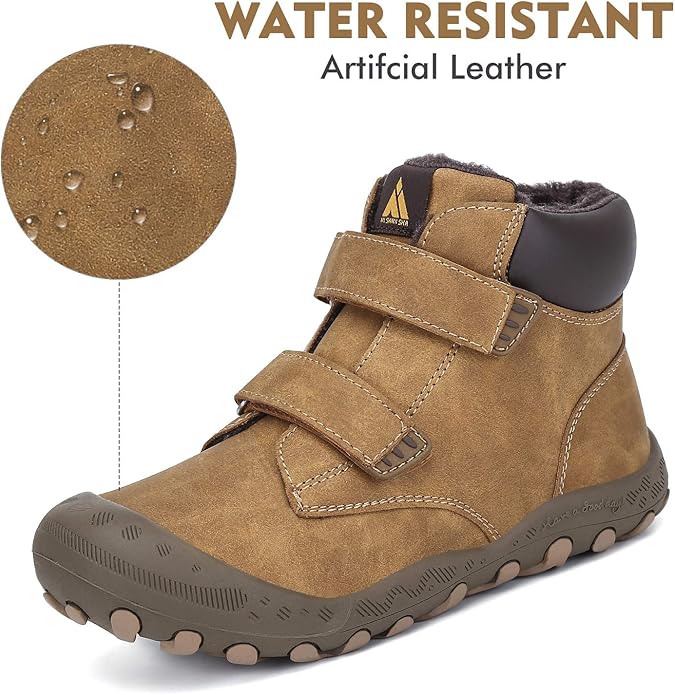 Mishansha Kids Hiking Boots Toddler Girls Boys Hiking Shoes Water-Resistant Anti-Collision Non-Slip Athletic Outdoor Trekking Boots