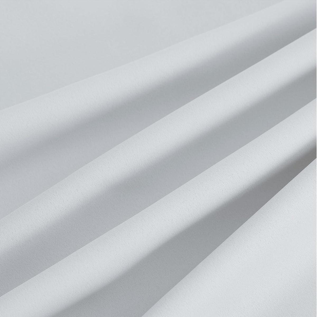 NICETOWN Room Darkening Curtains - Greyish White Drapery Panels, 52" x 63" for Ultimate Light Control