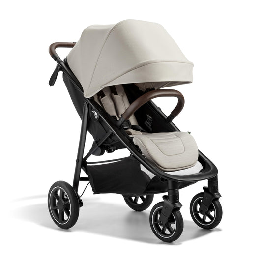 Baby Jogger® City Mini Air Lightweight Stroller, Compact Baby Stroller with All-Terrain Wheel Suspension Adjustable Seat with Calf Support Compact Fold, Frosted Ivory