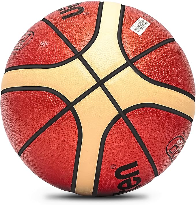 Training Soft Touch Rubber and Faux Leather Fighting Basketball, High Bounce Indoor Outdoor Basketball Gift