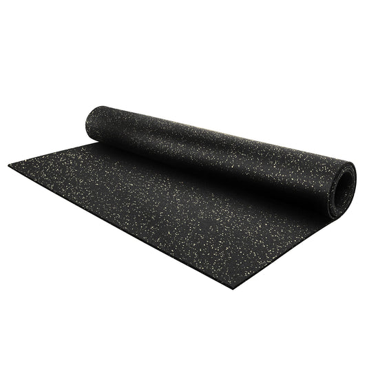 Flooring Inc 1/4" Tough Rubber Flooring Roll | Flexible Recycled Rubber Gym Floor Mats for Home Gym | Heavy Duty Rubber Mat for Home Gyms, Sheds, Horse Stall Mat or Trailer | 5-4’x10’ | Eggshell
