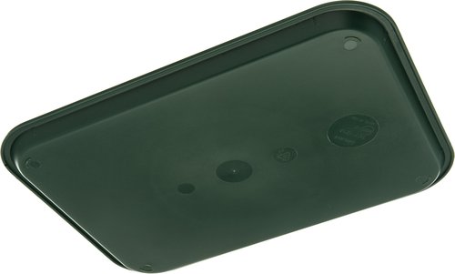 Carlisle FoodService Products CT121608 Cafe Standard Plastic Cafeteria/Fast Food Tray, NSF Certified, BPA Free, 16" Length x 12" Width, Forest Green (Pack of 24)