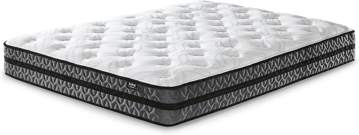 Signature Design by Ashley 10-Inch Hybrid Gel Memory Foam Mattress - Medium Firmness for Pressure Relief & Lumbar Support | Full Size