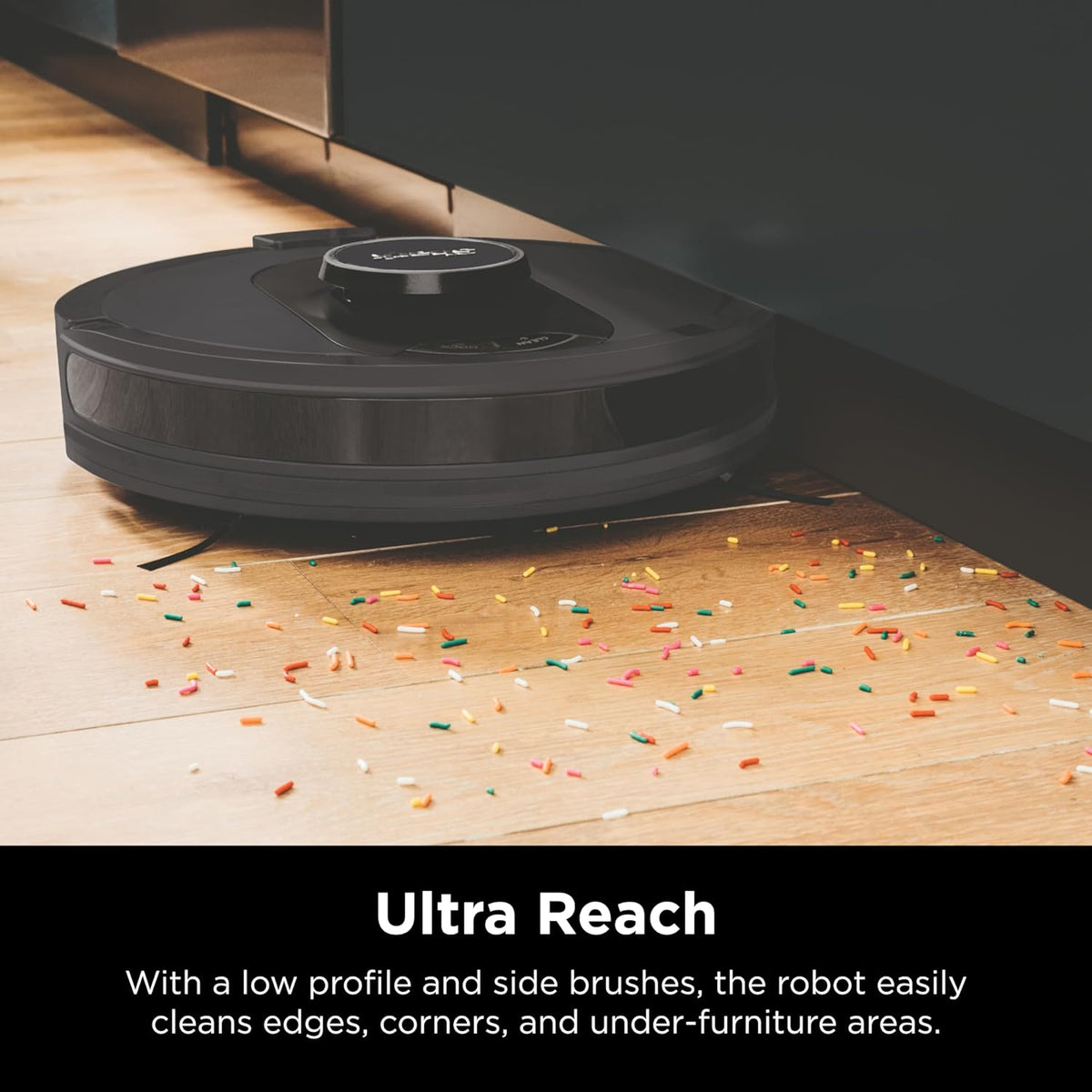 Shark AV2501S AI Ultra Robot Vacuum - Matrix Clean & Home Mapping | 30-Day HEPA Bagless Self-Empty Base, Dark Grey