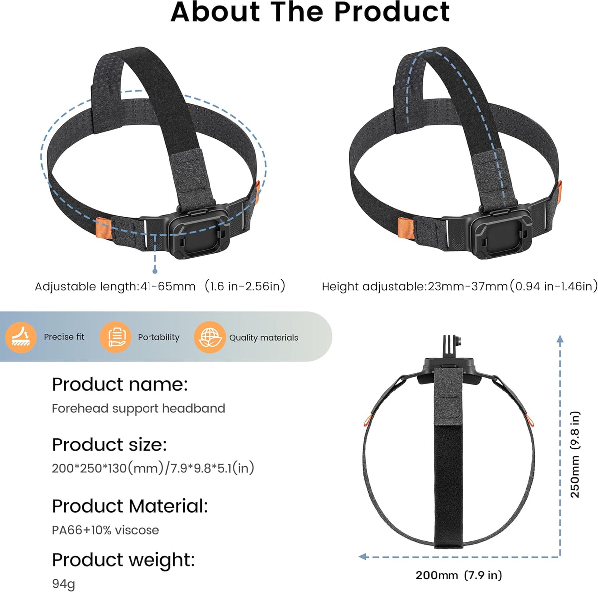 STARTRC PHOTO 6, Magnetic Camera Head Mount for DJI, Quick Release Head Mount for DJI Action Anti-Slip Stable
