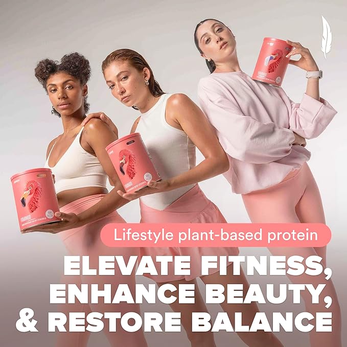 Fitmingo Vegan Protein Powder with Inositol, Collagen Boosters, Hyaluronic Acid and Vitamins | Low Carb, Dairy Free, Low Calorie | 23g Plant Based Blueberry Protein Powder with Myo-Inositol