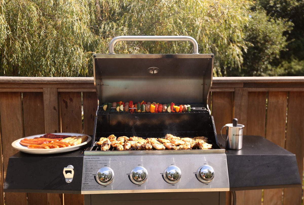 Cuisinart Sauce Pot and Basting Brush Set, 16 oz. Stainless Steel Grill Accessory with Silicone Basting Brush for Cooking & BBQ, Easy to Clean BBQ Accessories for Smoking and Grilling
