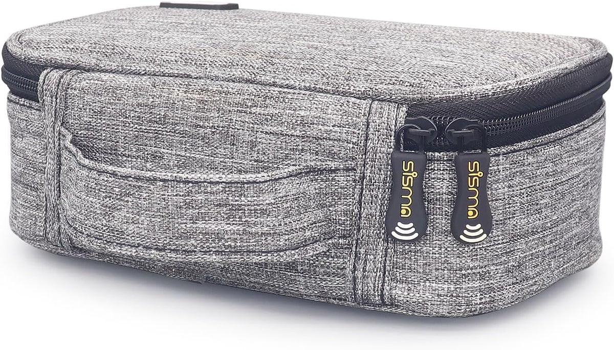 sisma Travel Electronics Organizer Small Carrying Case for Cables Phone Chargers USB Plugs Power Cords Earbuds Adapter
