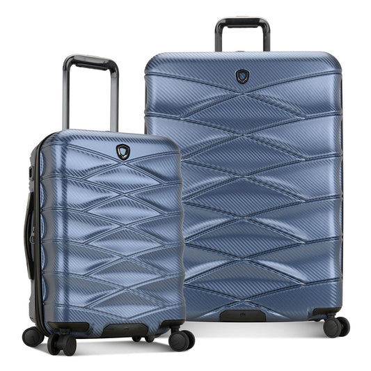 Traveler's Choice Granville II Polycarbonate Expandable Spinner Luggage, Navy, 2 Piece Set (21/29)