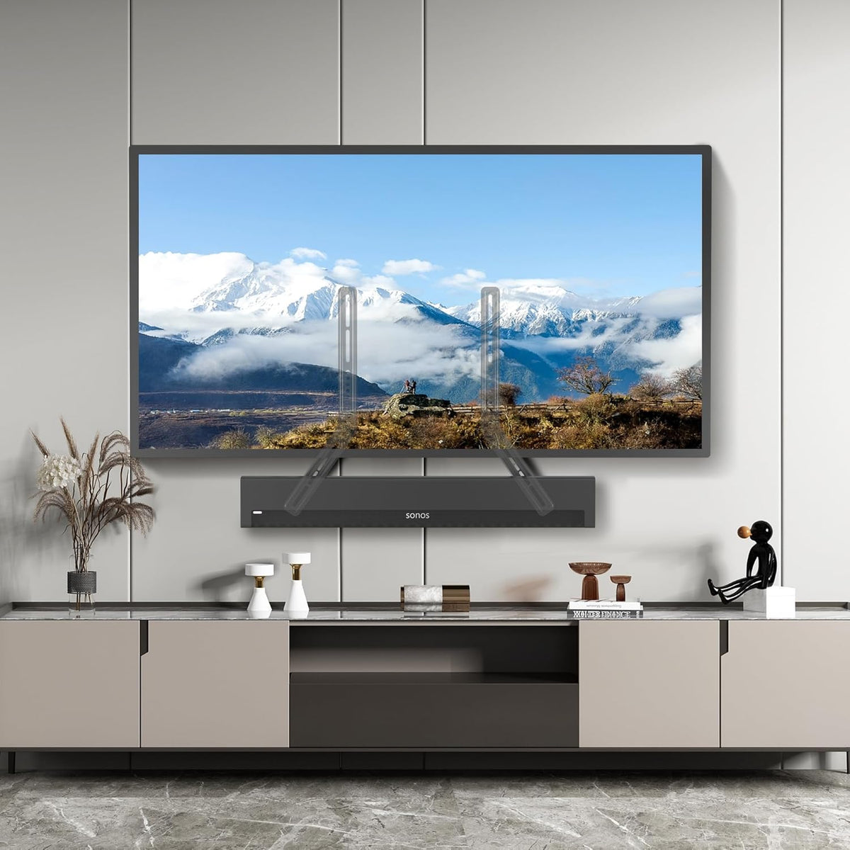XINLEI 23 65 Inch 22 lbs SBR302 Universal Sound Bar Mounts Fits Most to TVs Soundbar TV Mount Bracket Above or Under