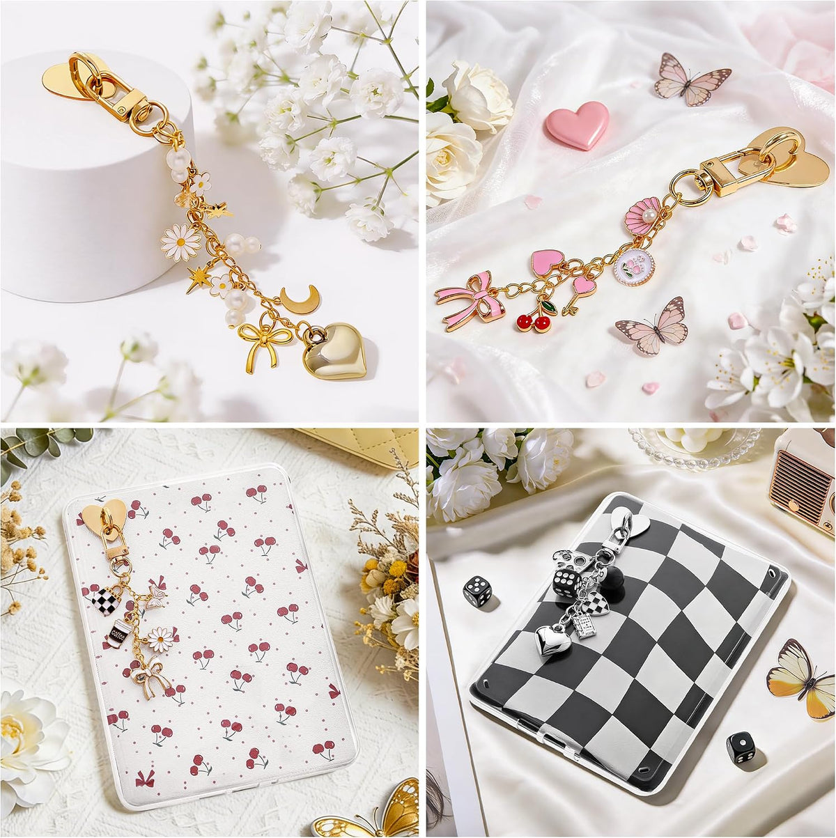 SESENSE Bookish Charms for Kindle - E-Reader Accessories with Unique Charm Chains