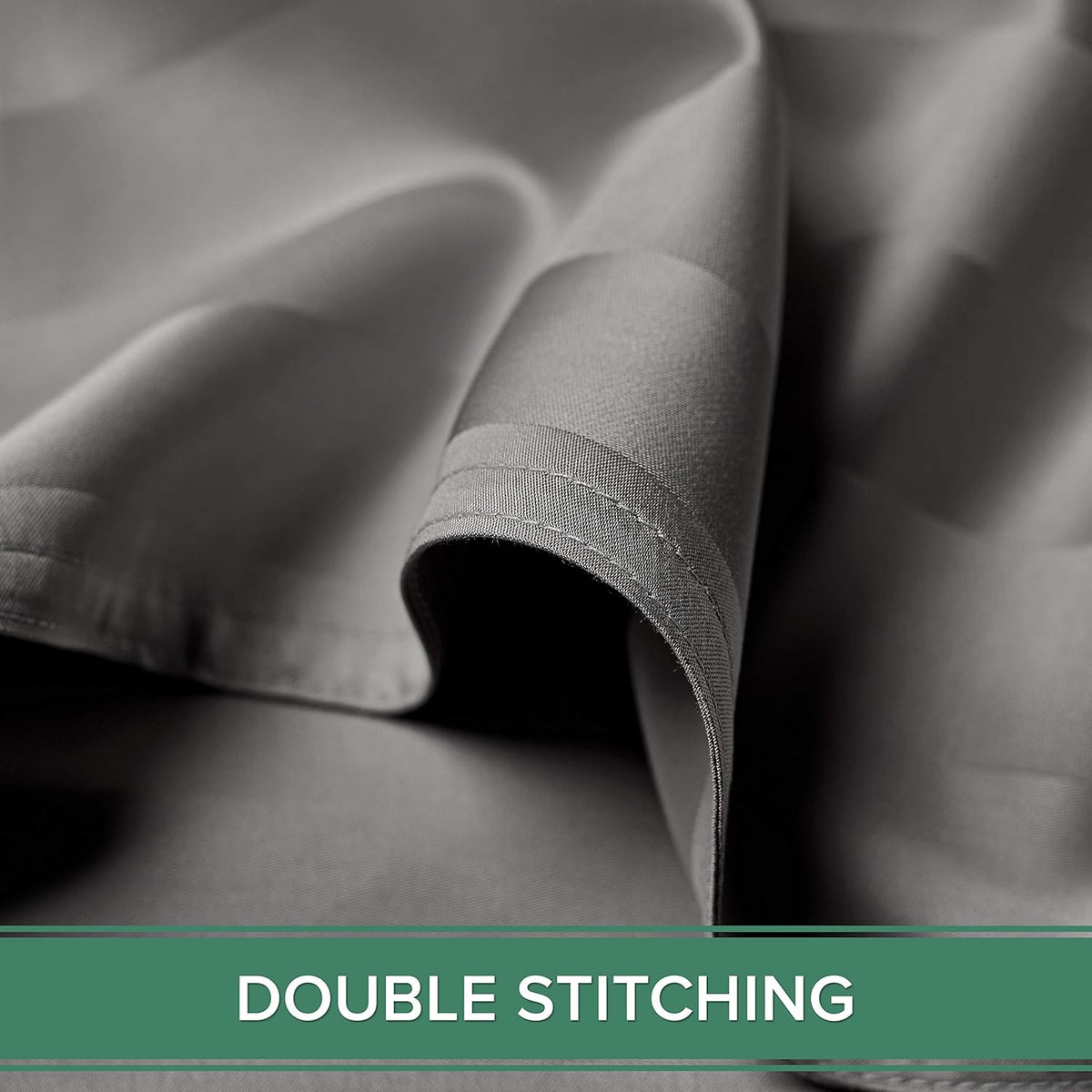 Pure Bamboo Full Bed Sheet Set - 100% Organic Viscose, Luxuriously Soft & Cooling | Jacquard Stone, Double Stitching
