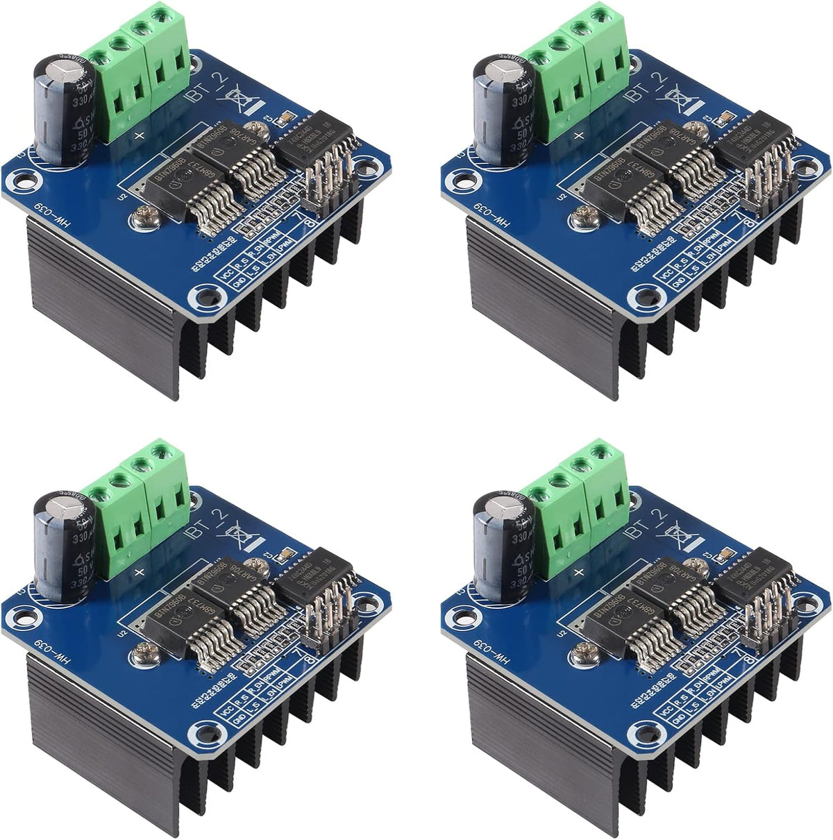 Shutao 4PCS BTS7960 43A H-bridge Double High Power Motor Driver Module/Diy Smart Car Current Diagnostic