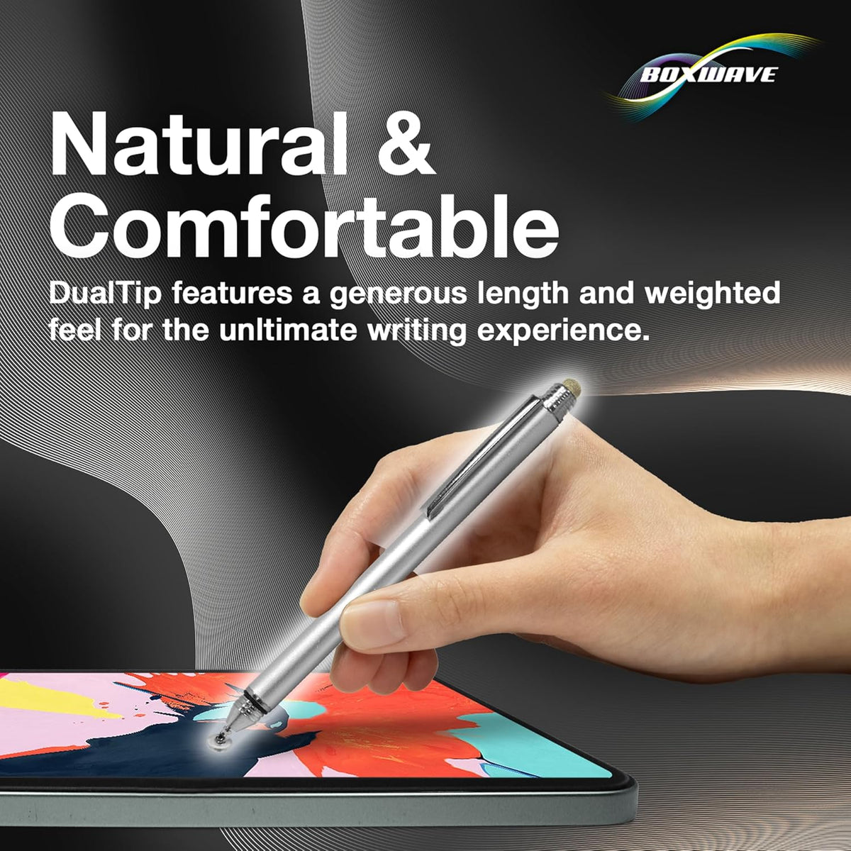 BoxWave Cozyla (15.6 Stylus Pen Compatible with Calendar+ in) - DualTip Capacitive Stylus, Fiber Tip Disc Tip