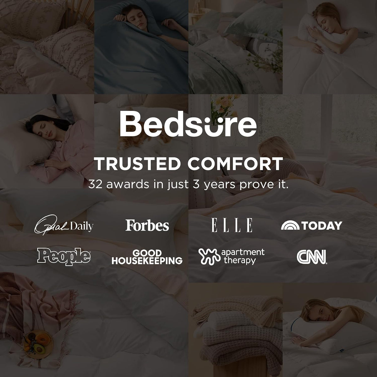 Bedsure Celestial Blue California King Duvet Cover - Extra Soft Prewashed Bedding Set, 104x98 Inches with Zipper Closure & 2 Pillow Shams