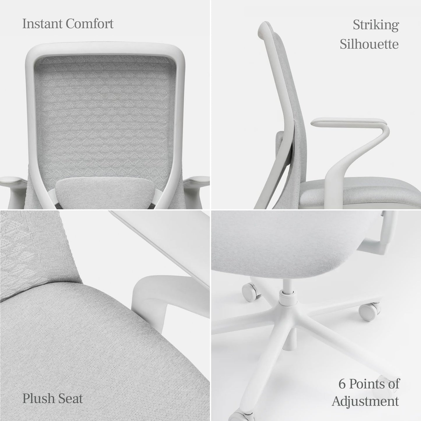 Branch Verve Chair - High Performance Executive Office Chair with Contoured Back and Adjustable Lumbar Support - High Density Foam Cushion and 3D Knit Back - Fits 5' to 6', Up to 275 lbs, Cobalt