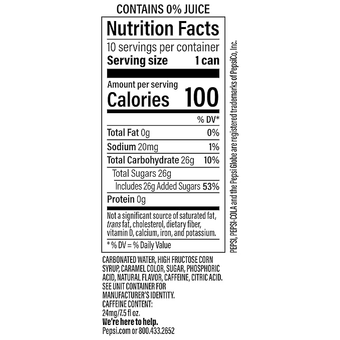 Pepsi Wild Cherry Cola Soda Pop Mini Cans, 7.5 Ounce Mini Cans (10 Pack) (Packaging May Vary)
