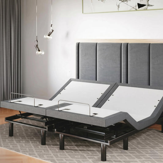 Sven & Son Classic Adjustable Bed Base, Head and Foot Lift, Massage, Under-Bed Lights, USB, Memory, Zero Gravity Smart Frame - King