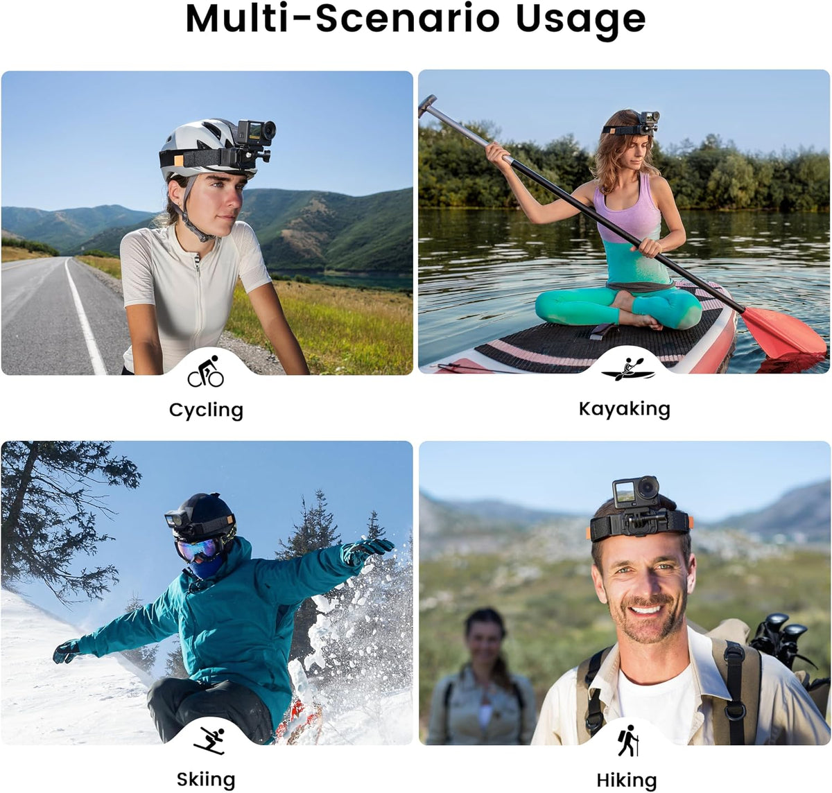 STARTRC PHOTO 6, Magnetic Camera Head Mount for DJI, Quick Release Head Mount for DJI Action Anti-Slip Stable