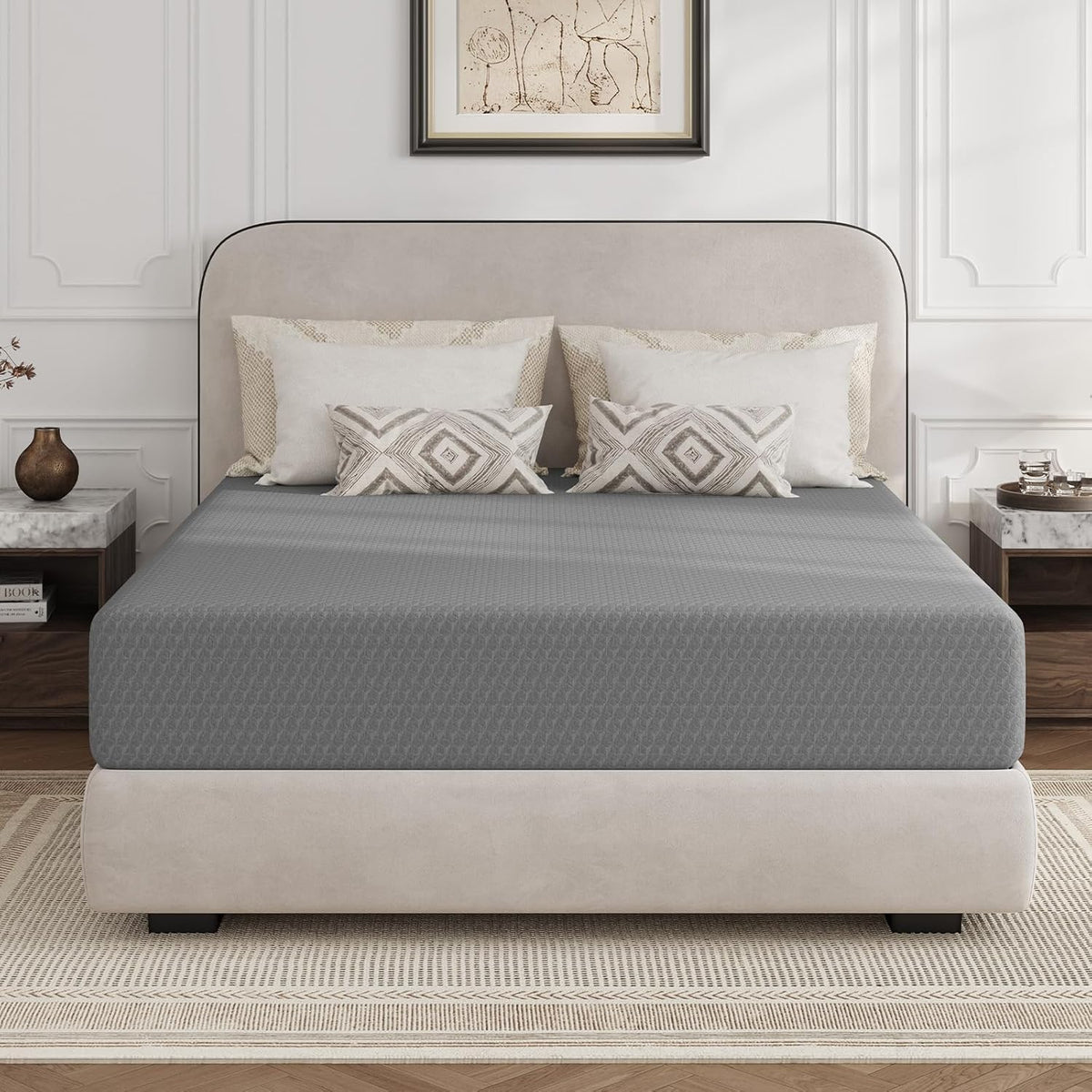 Novilla King Size Mattress - 12 Inch Memory Foam for Cool Sleep & Pressure Relief | CertiPUR-US Certified