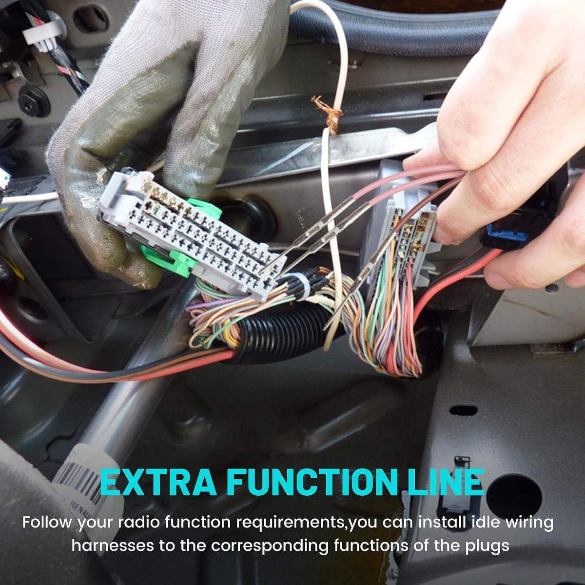 2003-2006 NuIth Stereo Wiring Harness W/Factory Antenna Plug to Aftermarket Radio Connector Kit for Chevy