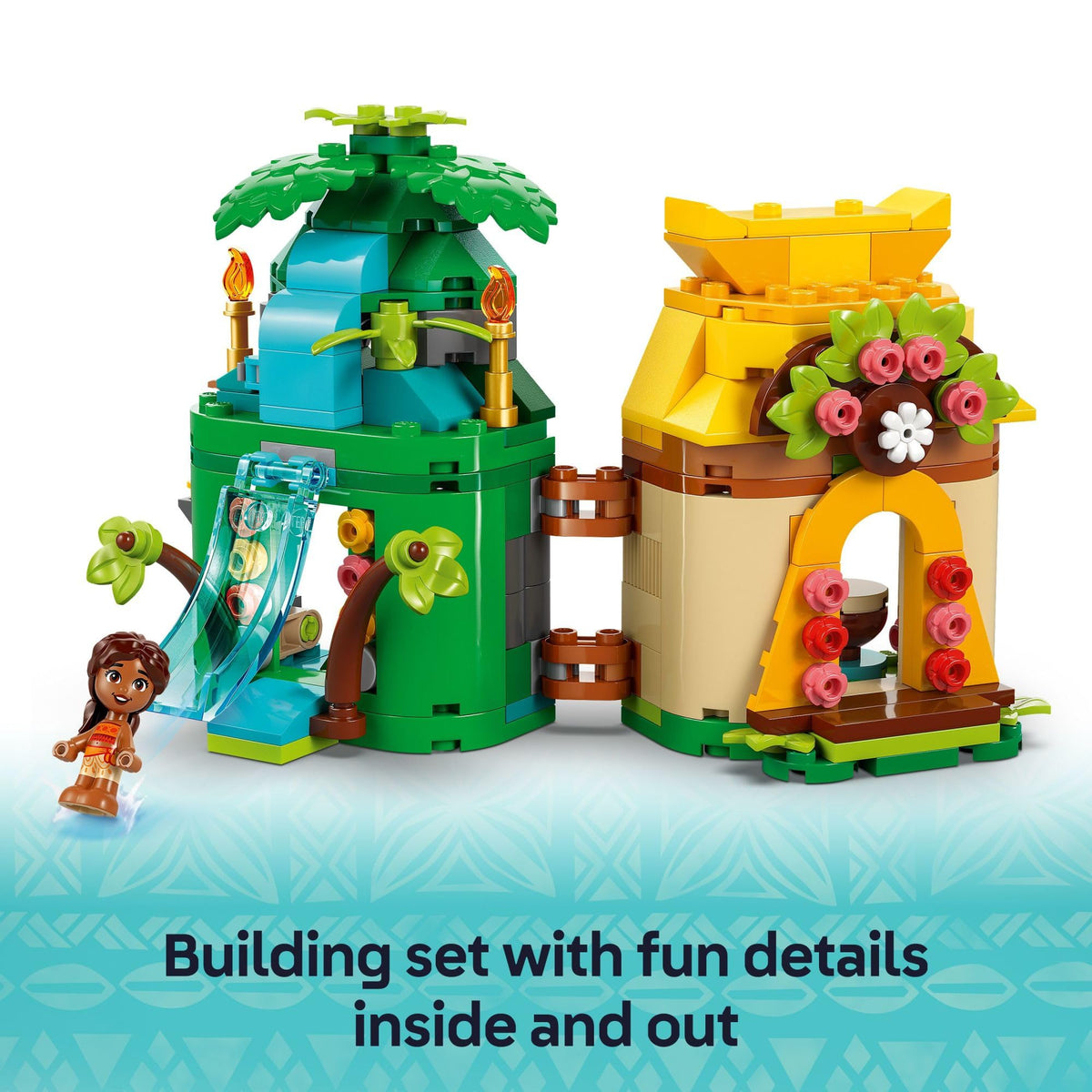 LEGO Disney Moana's Island Fun Building Toy Playset - Princess Moana Toy for Kids, Girls and Boys, Ages 5+ - with 2 Disney Micro-Dolls and Pua Animal Figure - Gift Idea for Birthdays - 43260