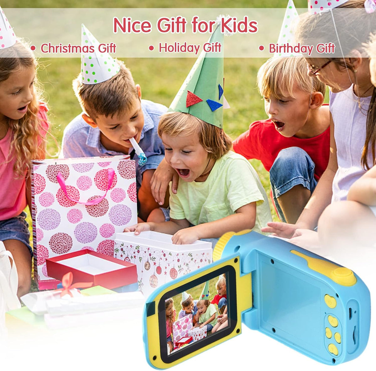 BORTT 1080P 20 2.4 Inch Kids Camcorder Mega Pixels High Resolution Kids Video Camcorder Portable Mini Digital Camera