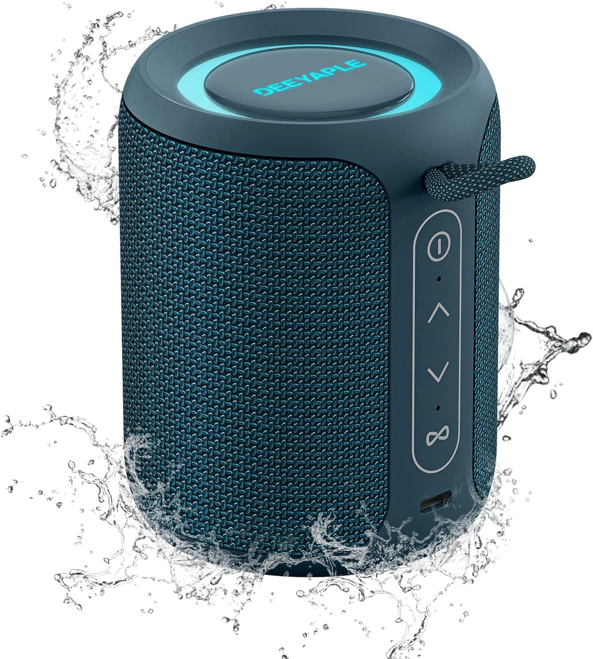 Deeyaple Wireless,IP67 Lights,15W 2500mAh BT5.3, Bluetooth Speaker Waterproof & Dustproof Portable Speaker with Loud