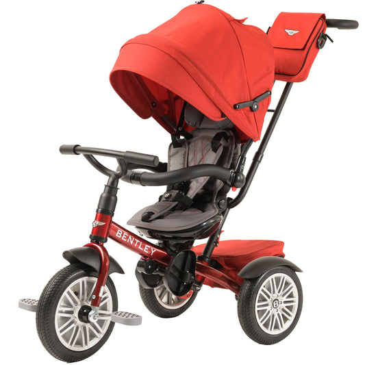 Bentley Trike - All Terrain Toddler Bike 6-in-1, Officially Licensed & Designed by Bentley Motors UK; Baby to Big Kid Tricycle is a Compelling Statement of Performance & Luxury, Dragon Red (6m-5y+)