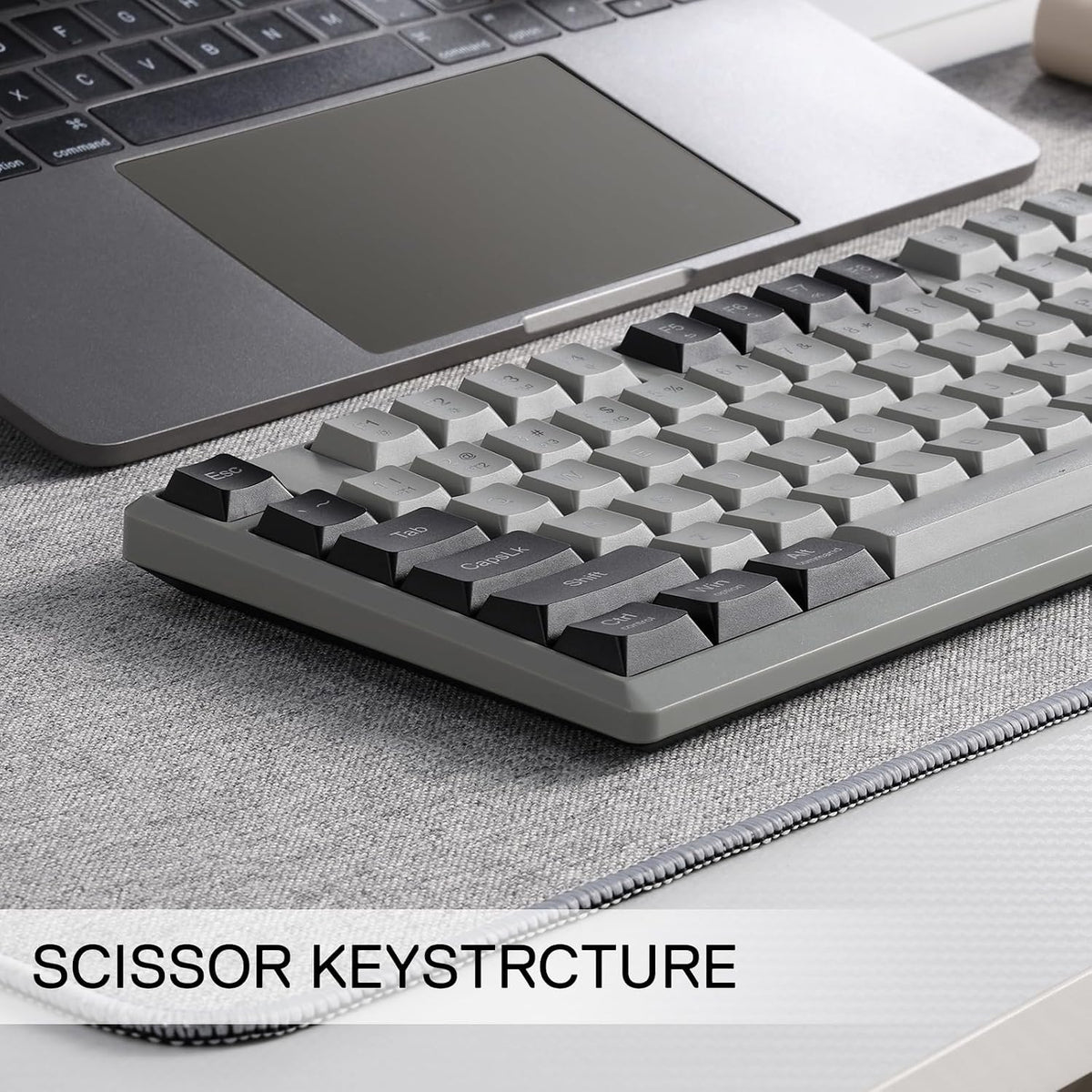 Redragon BK7114 98 2.4G Low-Profile Wireless Computer Keyboard, Keys Slim Office PC Scissors Mechanism Keyboard w/ BT