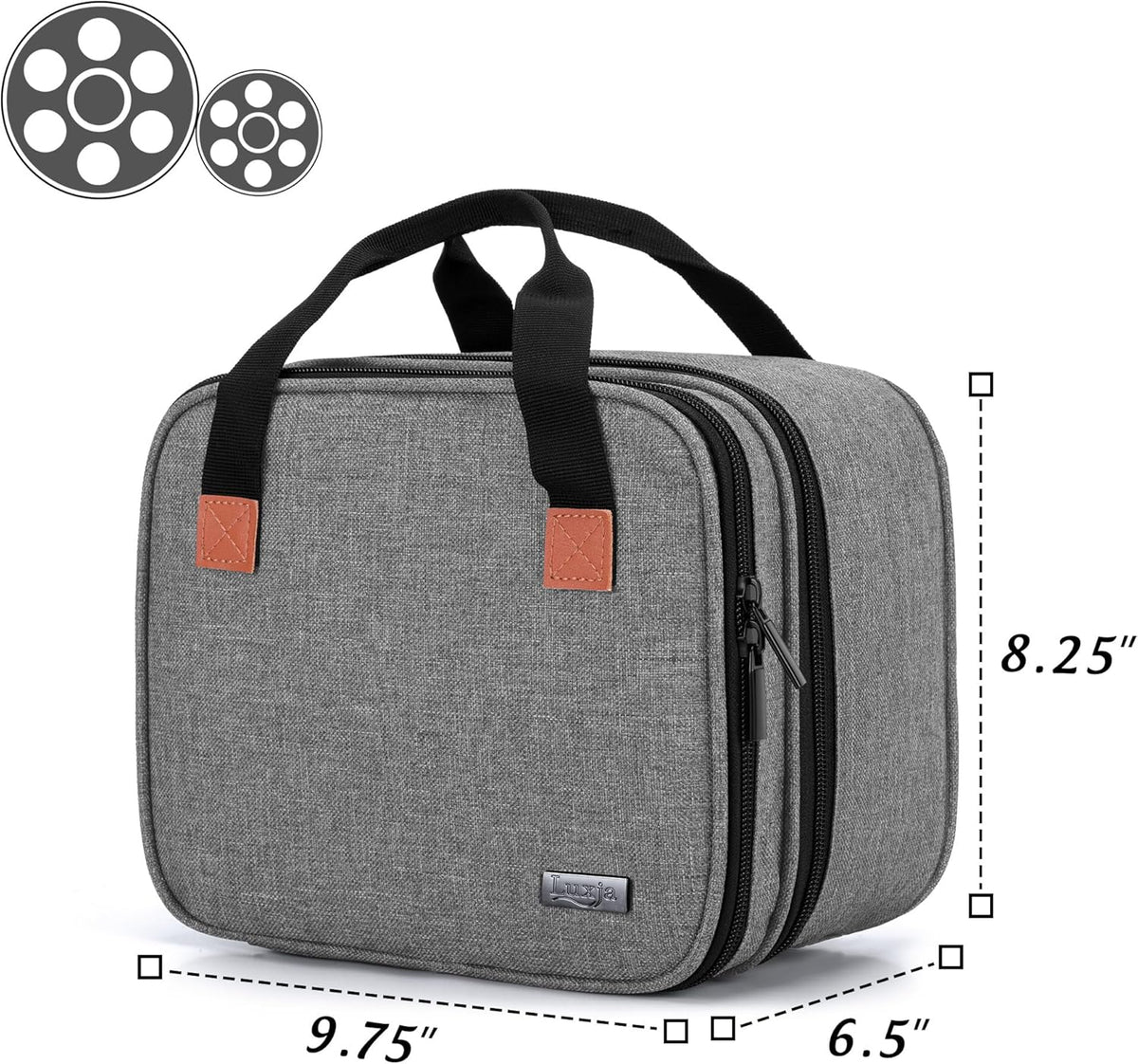 LUXJA Carrying Bag Compatible with DR.J Mini Projector, Projector Portable Case for Accessories (Fits Most Major Mini
