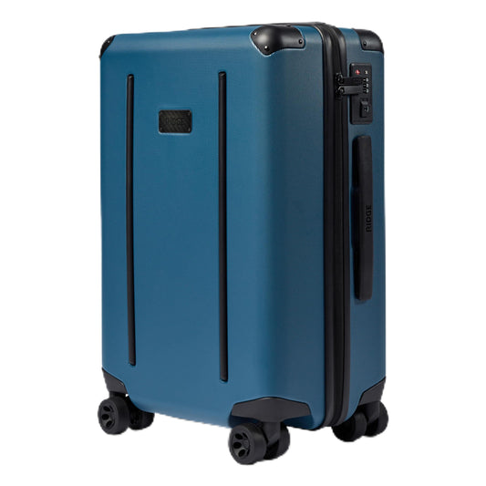The Ridge Premium Hard Shell Carry On Luggage - TSA Approved Lock - 360° Spinner Wheels for Travel - Alpine Navy