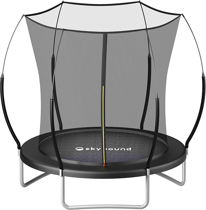 SkyBound 14 FT 12 FT 10FT 8FT 6FT Springless Trampoline for Kids and Adults - Recreational Trampolines with AntiRust Coating - Bungee Cords Outdoor Trampoline for Kids - No-Gap Design Zipper System