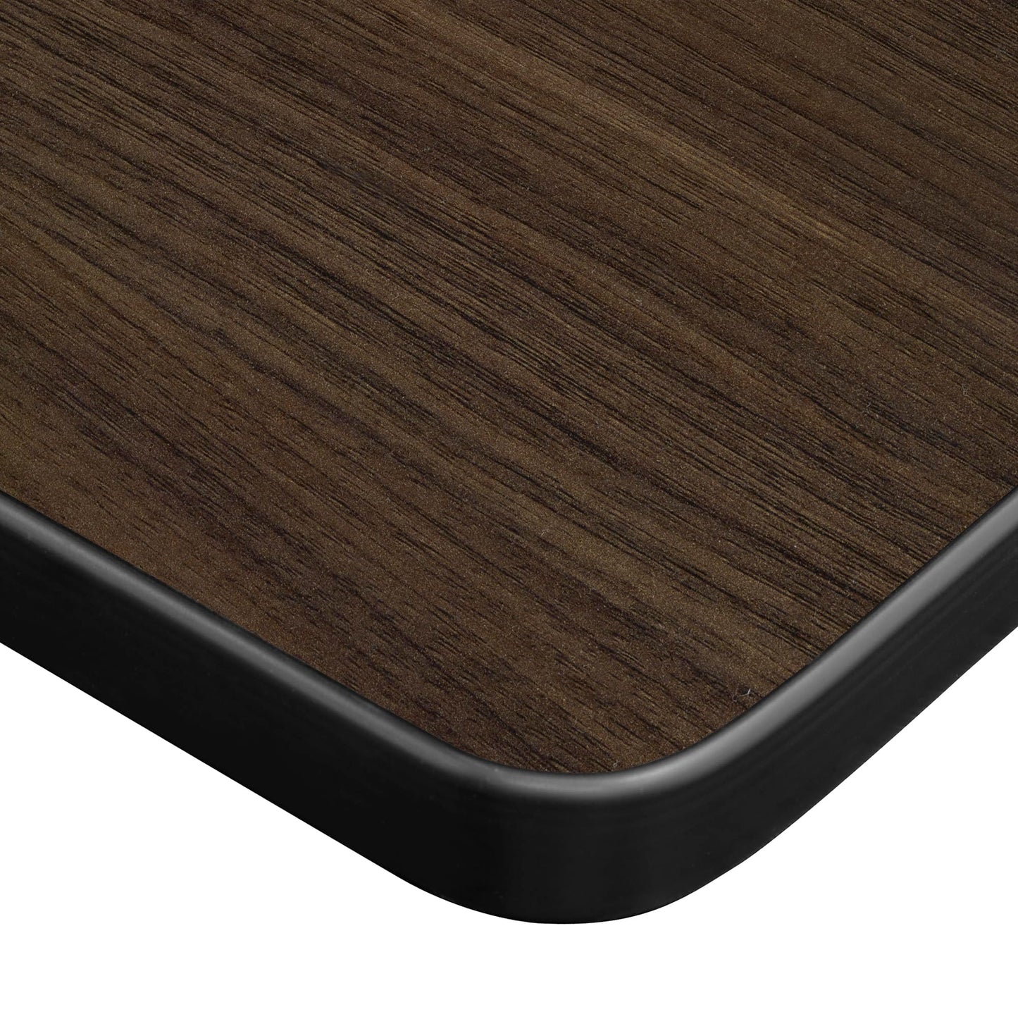 Regency Kobe 60 x 24 in. Flip-Top Training Nesting Table- Neo Walnut, 2 M Stack Chairs- Grey
