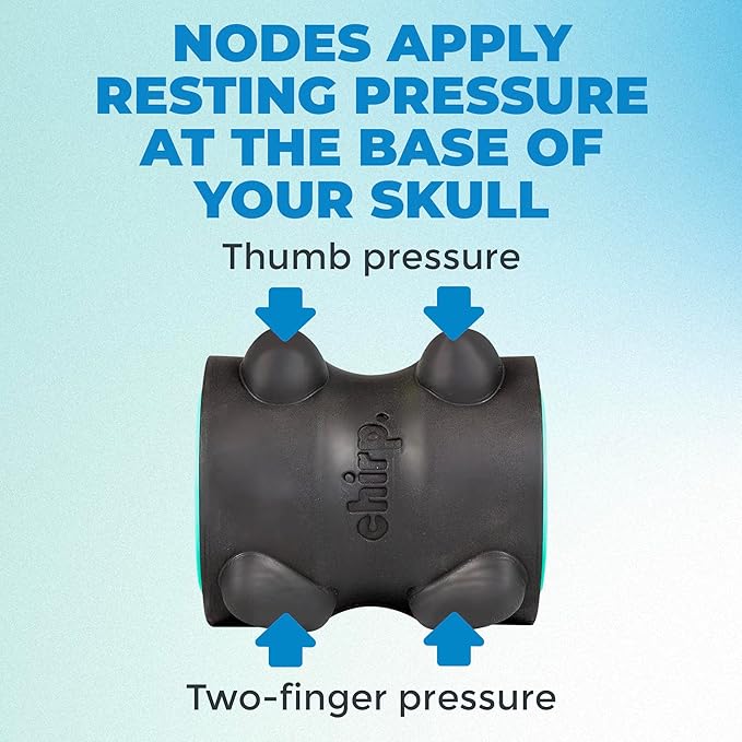 Chirp RPM Mini + XR 4" Wheel Bundle - Rolling Percussive Massager and Foam Roller Wheel, Supports Deep Tissue Massage and Neck Pain Relief