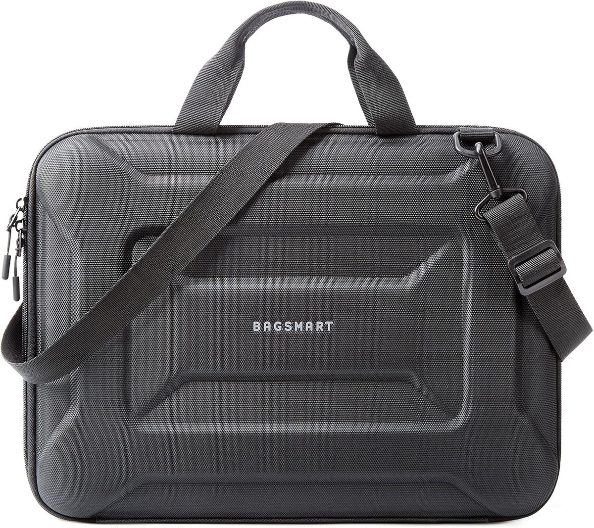 15.6-16 inch BAGSMART Laptop Computer Case with Strap,Shockproof Waterproof Laptop Bag with Sturdy Handle