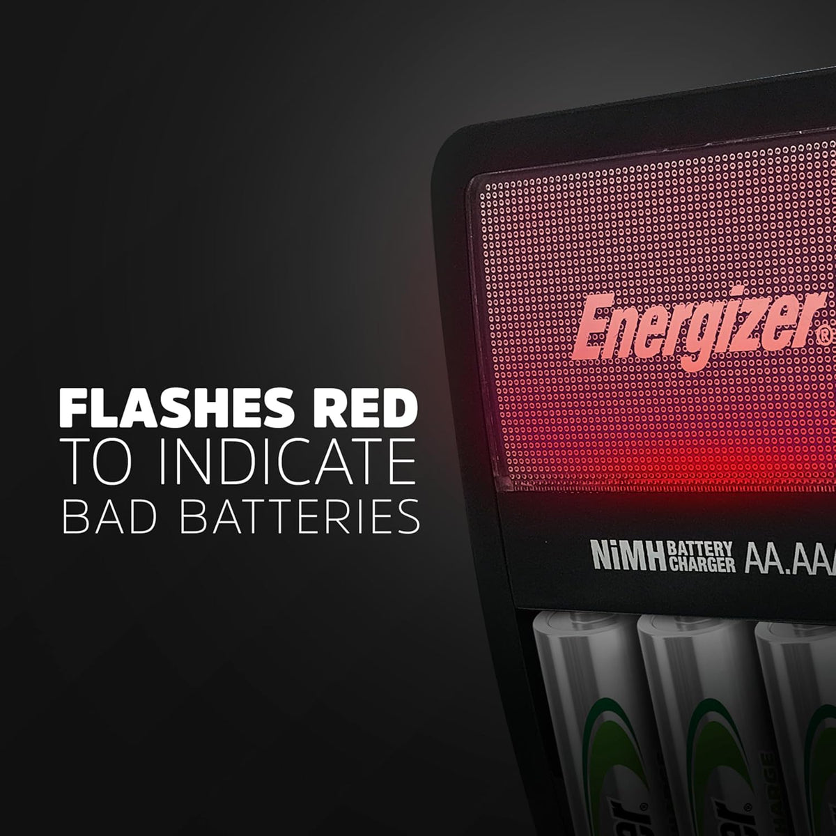 Energizer Recharge Value Charger for NiMH Rechargeable AA and AAA Batteries