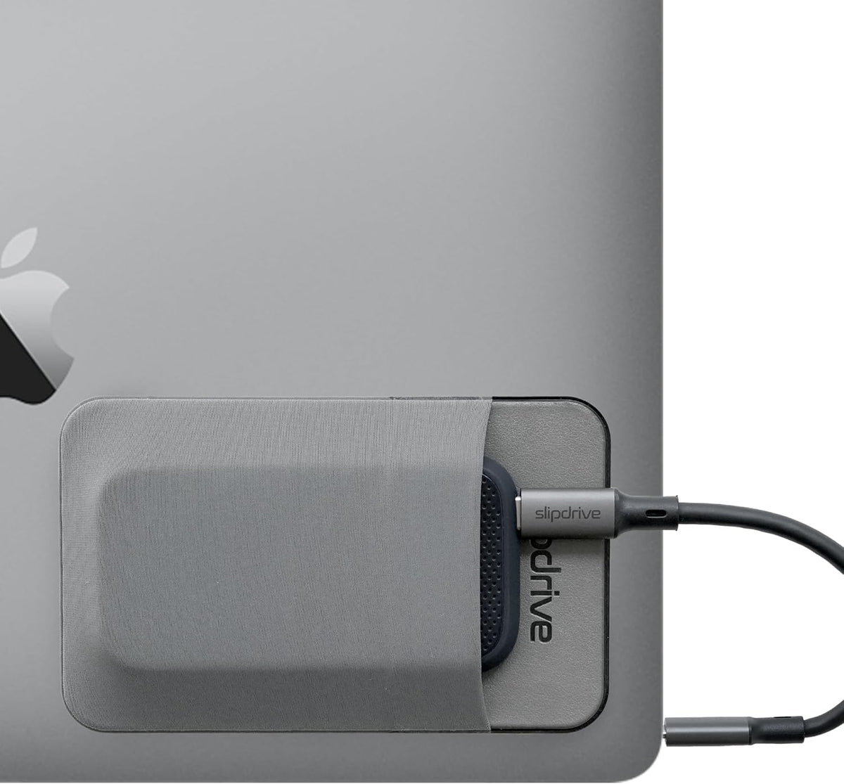 Slipdrive 5 3.2 - Portable Hard Drive Sleeve for Laptop - SSD Solid State Drive - Reusable Adhesive - x Stick on