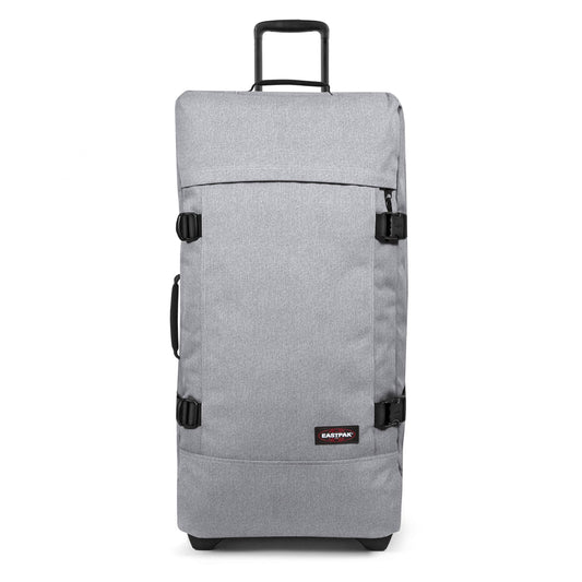 Eastpak Tranverz L – 121L Large Wheeled Luggage with Dual Compartments, TSA Lock, Compression Straps & Smooth-Wheeling System, Sunday Grey