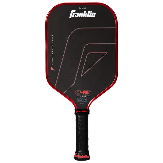 Franklin Sports PRO Pickleball Paddles – C45 Carbon Fiber Series - Official USAP + UPA Approved – Pro Player Design, DYNASTY 14MM RED