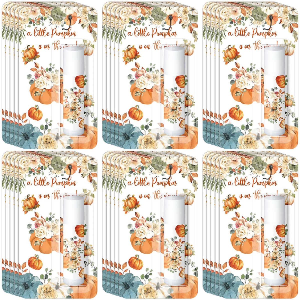 30 Pack Fall Little Pumpkin Baby Shower Games Prizes Gifts Bulk Pumpkin Pie Scented Lip Balms Favors for Boys Girls Gender Reveal Decorations Halloween Autumn Thanksgiving Baby Shower Bags Stuffer